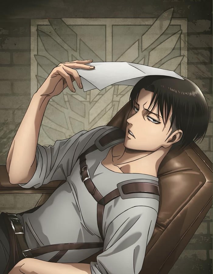 Ảnh Levi anime full màu