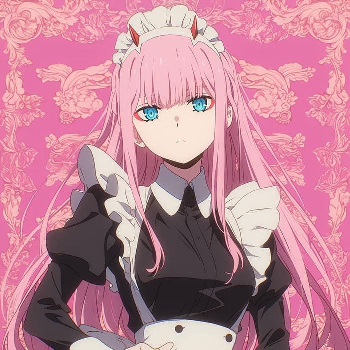 Ảnh Zero Two anime năng động