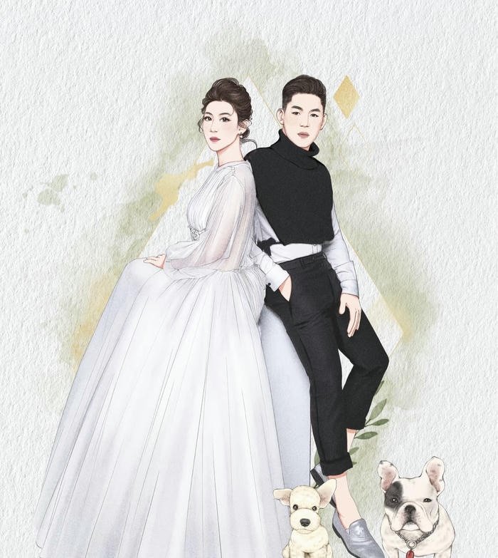 Góc ảnh cô dâu chú rể anime