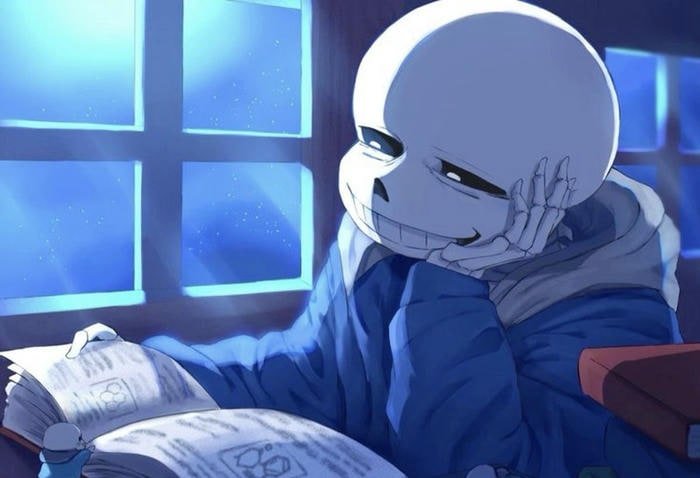 Sans anime biểu cảm vui