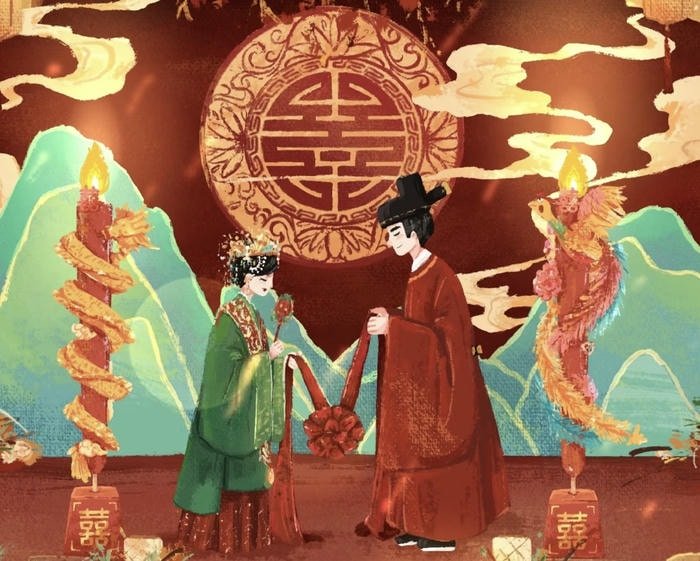 ảnh cô dâu chú rể anime