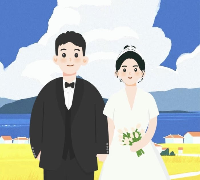 ảnh đẹp cô dâu chú rể anime