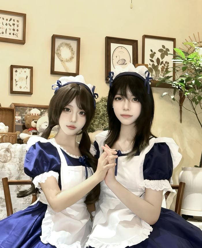 ánh mượt cosplay hầu gái