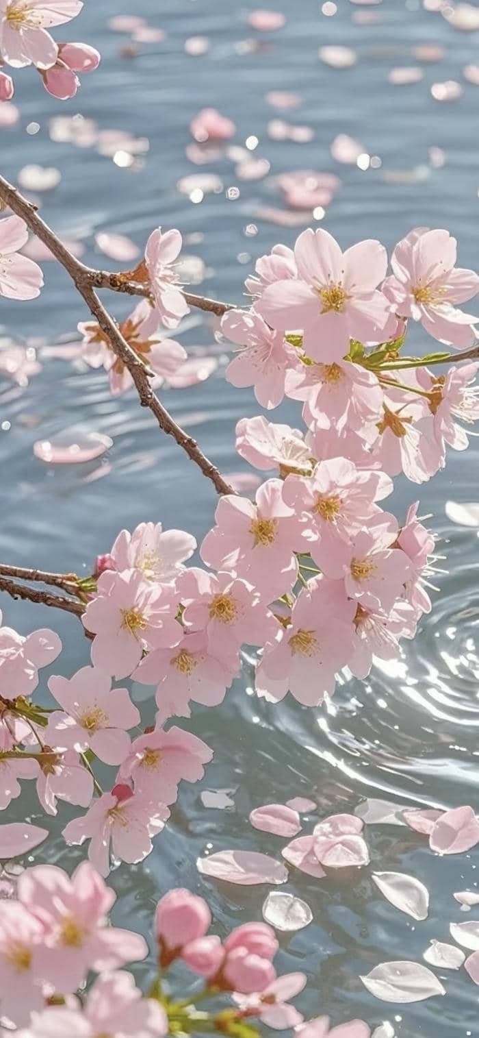 ảnh nền hoa đào dịu nhẹ