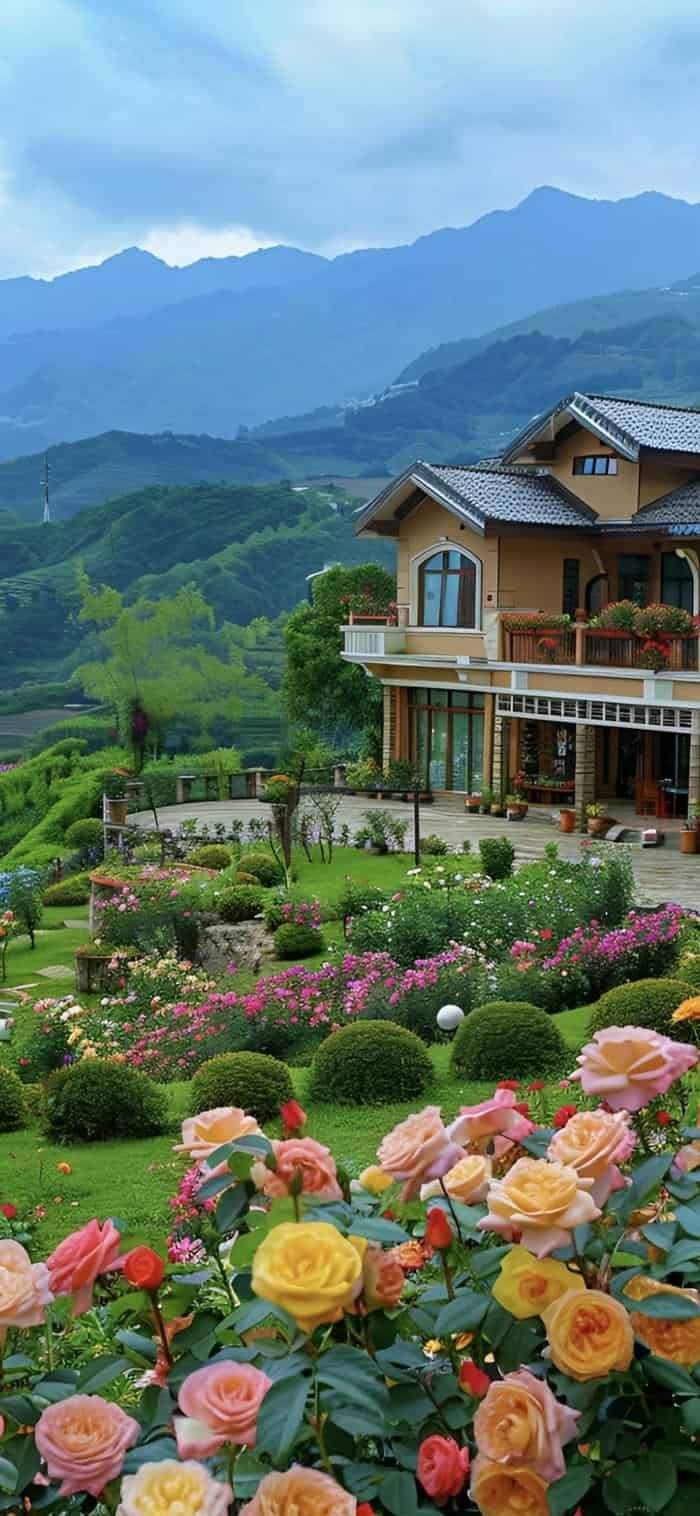 các ảnh nền vườn hoa yên bình