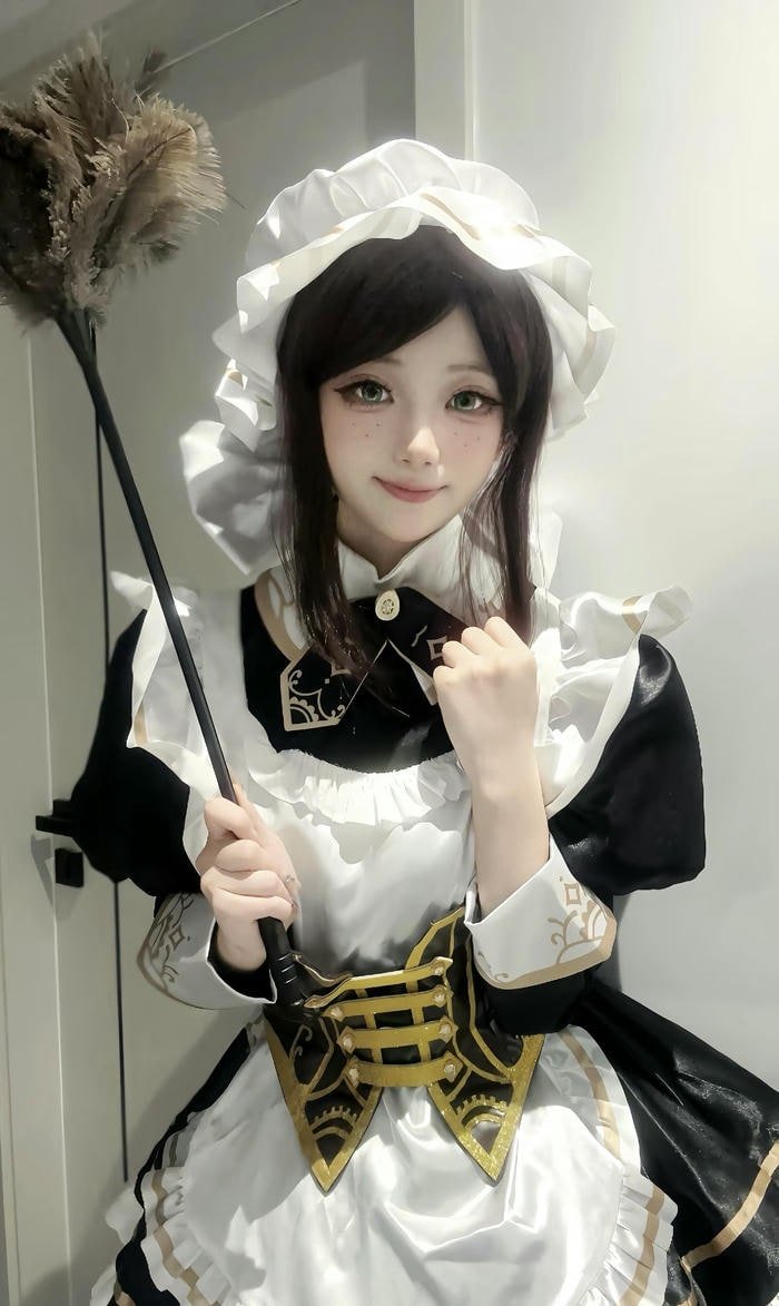 dễ nhìn cosplay hầu gái