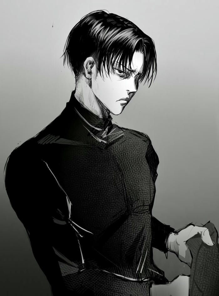 hình Levi anime tinh tế