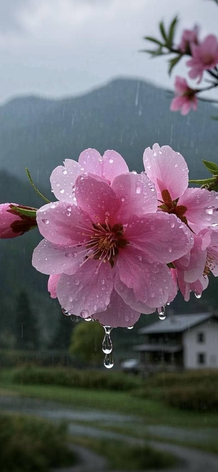 hình ảnh nền hoa đào xuân sang