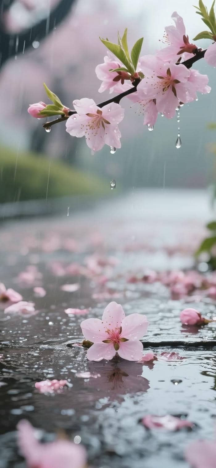 hình nền cánh hoa đào đẹp