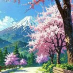 hình nền hoa anh đào anime siêu nét