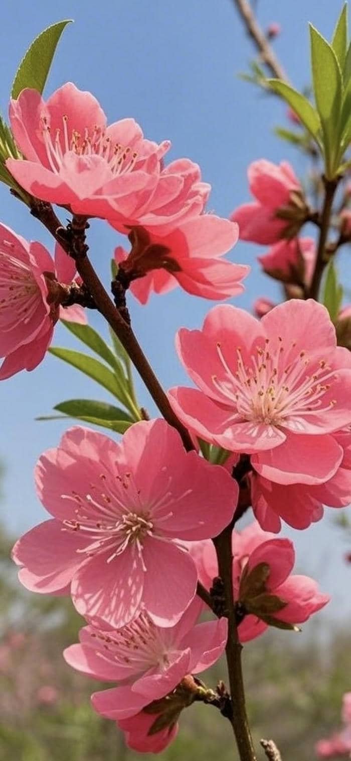 hình nền hoa đào đẹp desktop