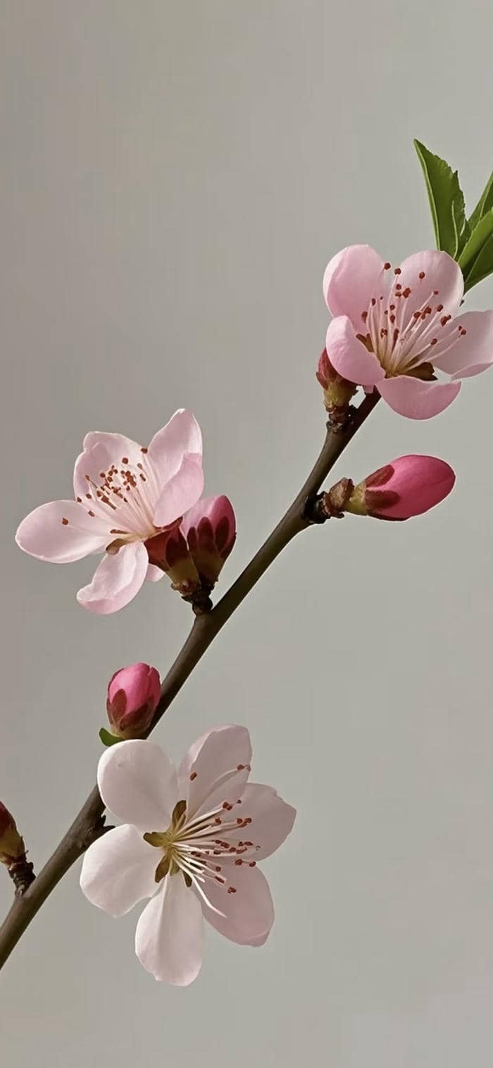 hình nền hoa đào thanh tao