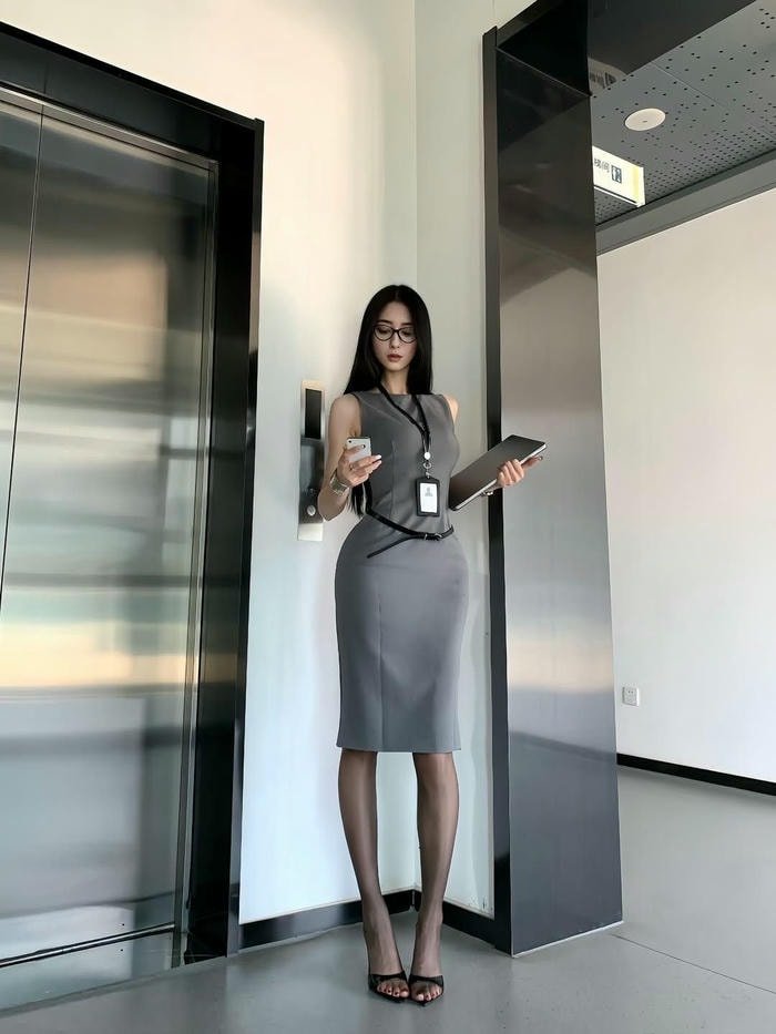 khung sáng cosplay thư ký