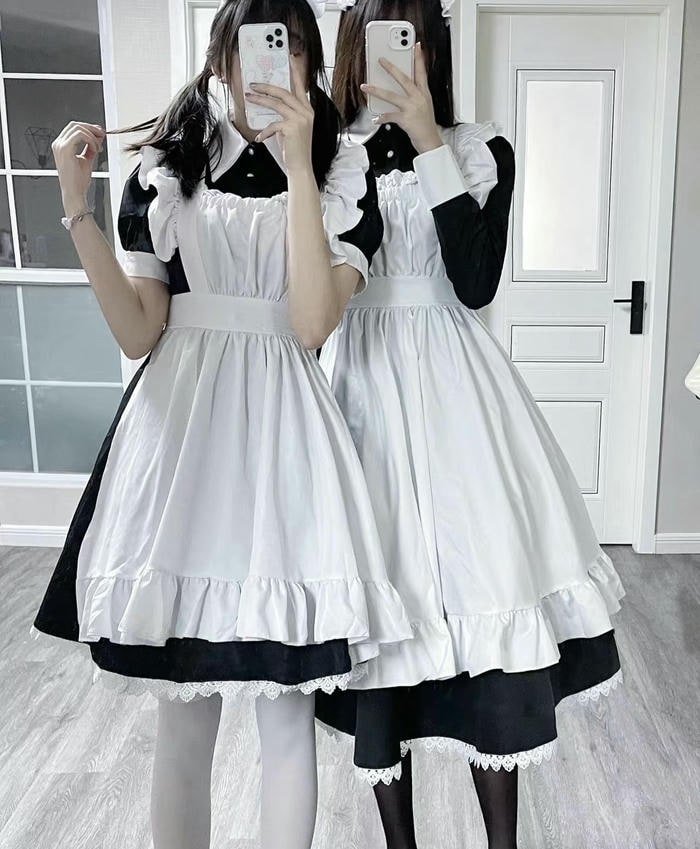mượt da cosplay hầu gái