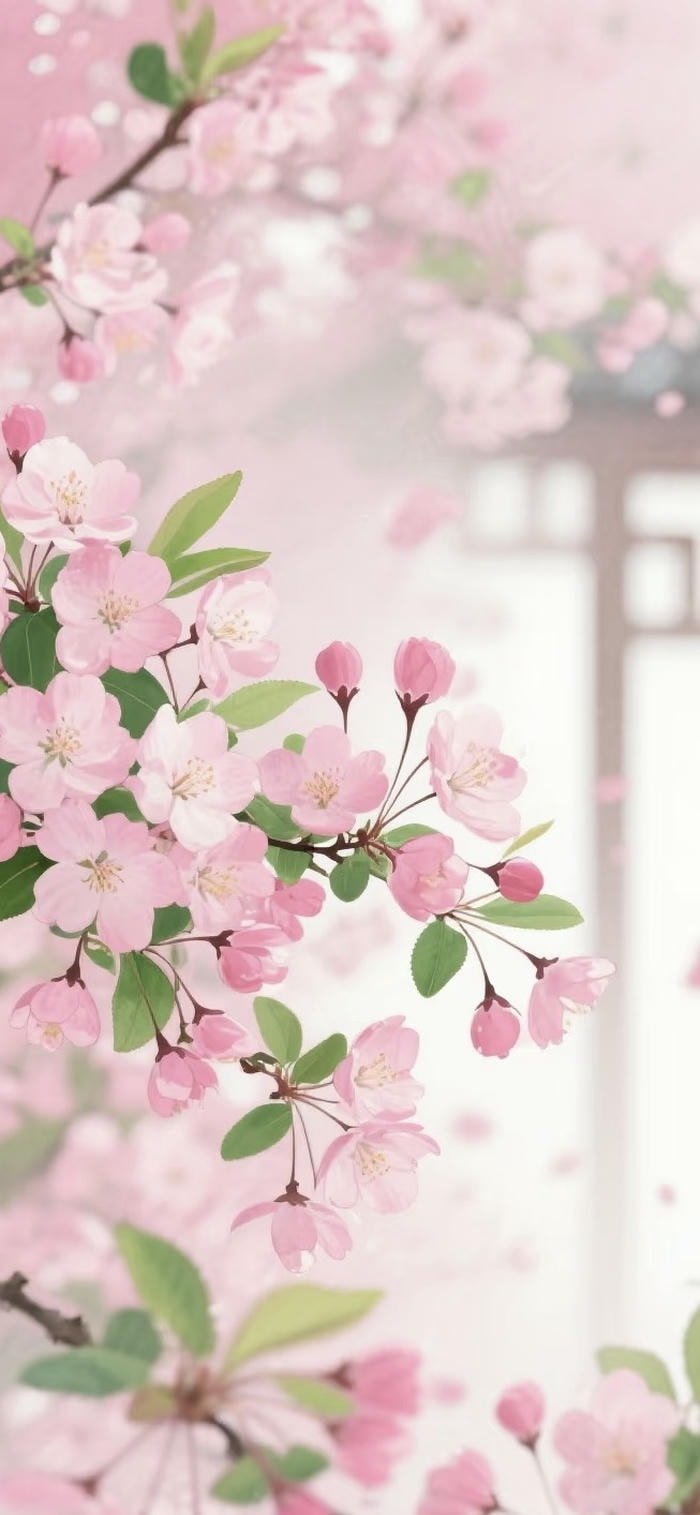 những ảnh nền anime hoa anh đào yên bình