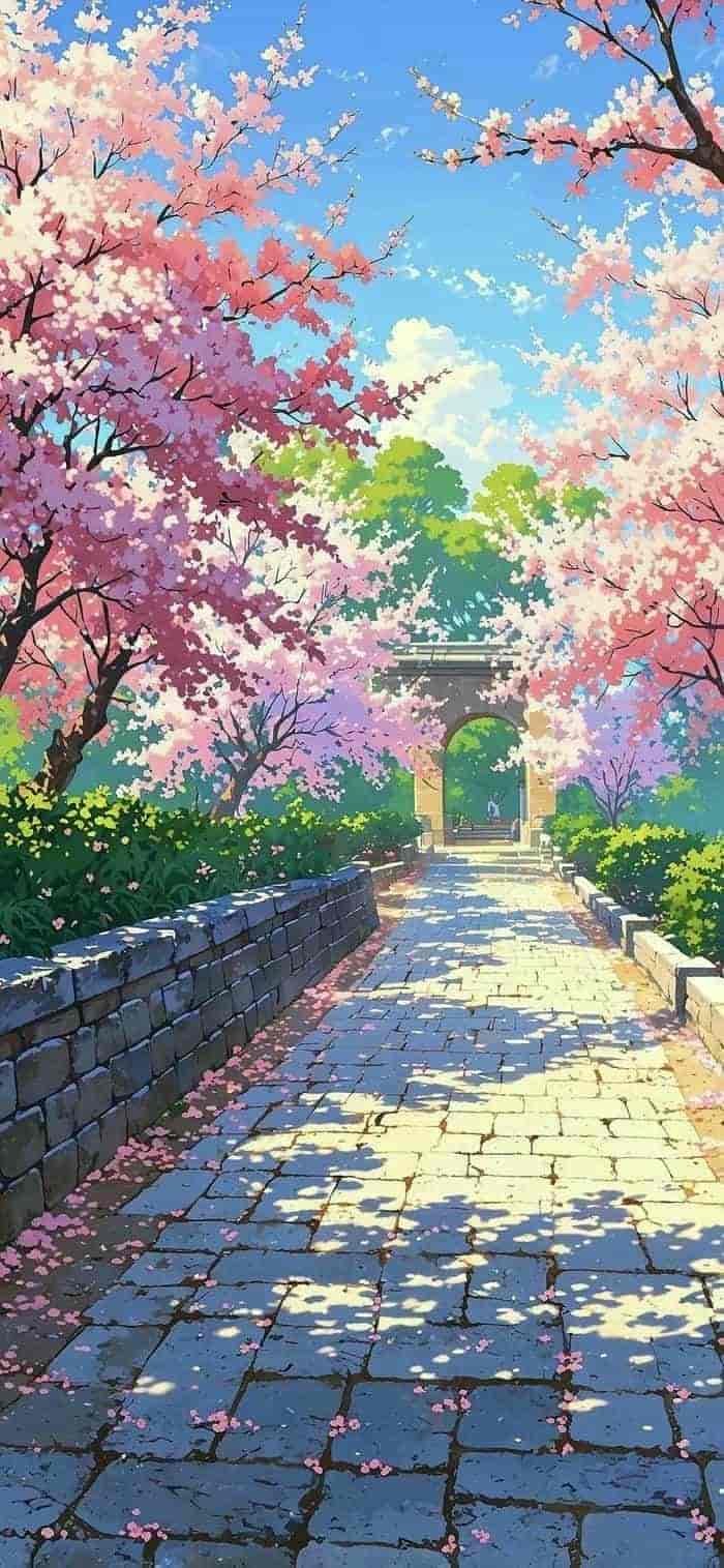 những hình nền hoa anh đào anime đẹp nhất
