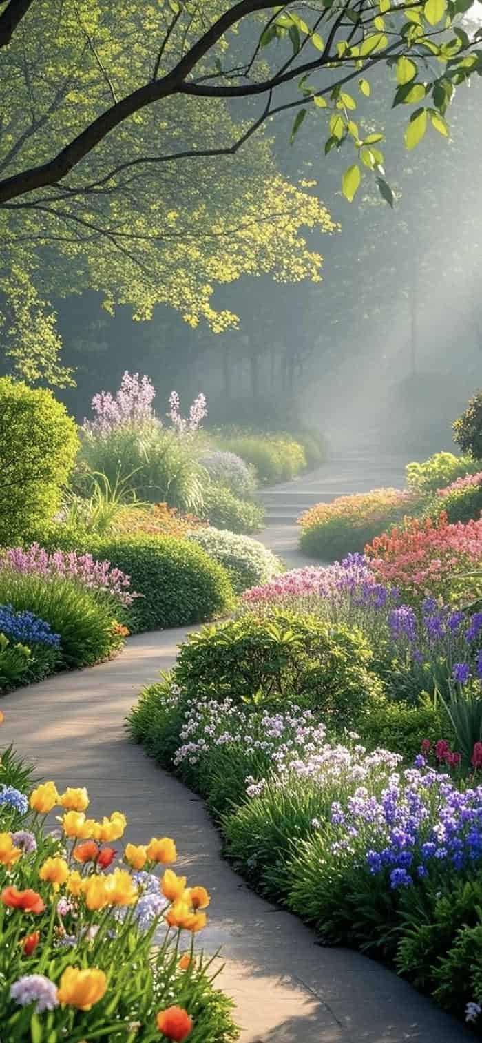 những hình nền vườn hoa tươi đẹp