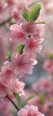 những nền ảnh hoa đào nghệ thuật