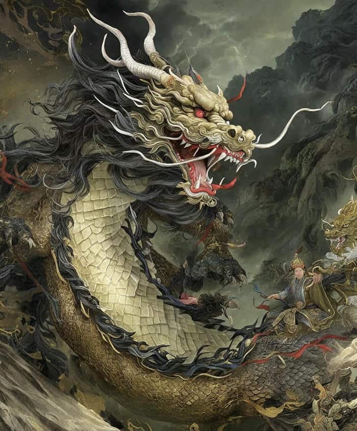 rồng anime mắt sáng