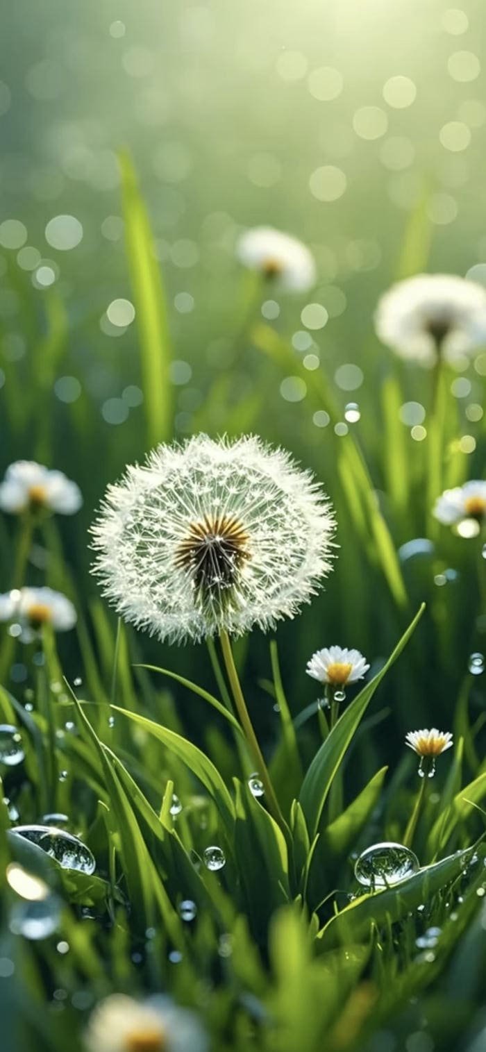 ảnh hoa bồ công anh lãng mạn làm nền