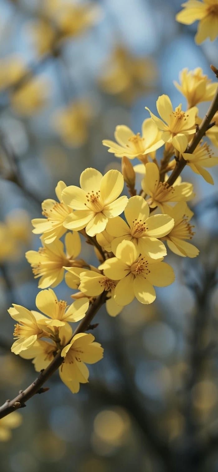 ảnh nền hoa mai vàng rực rỡ