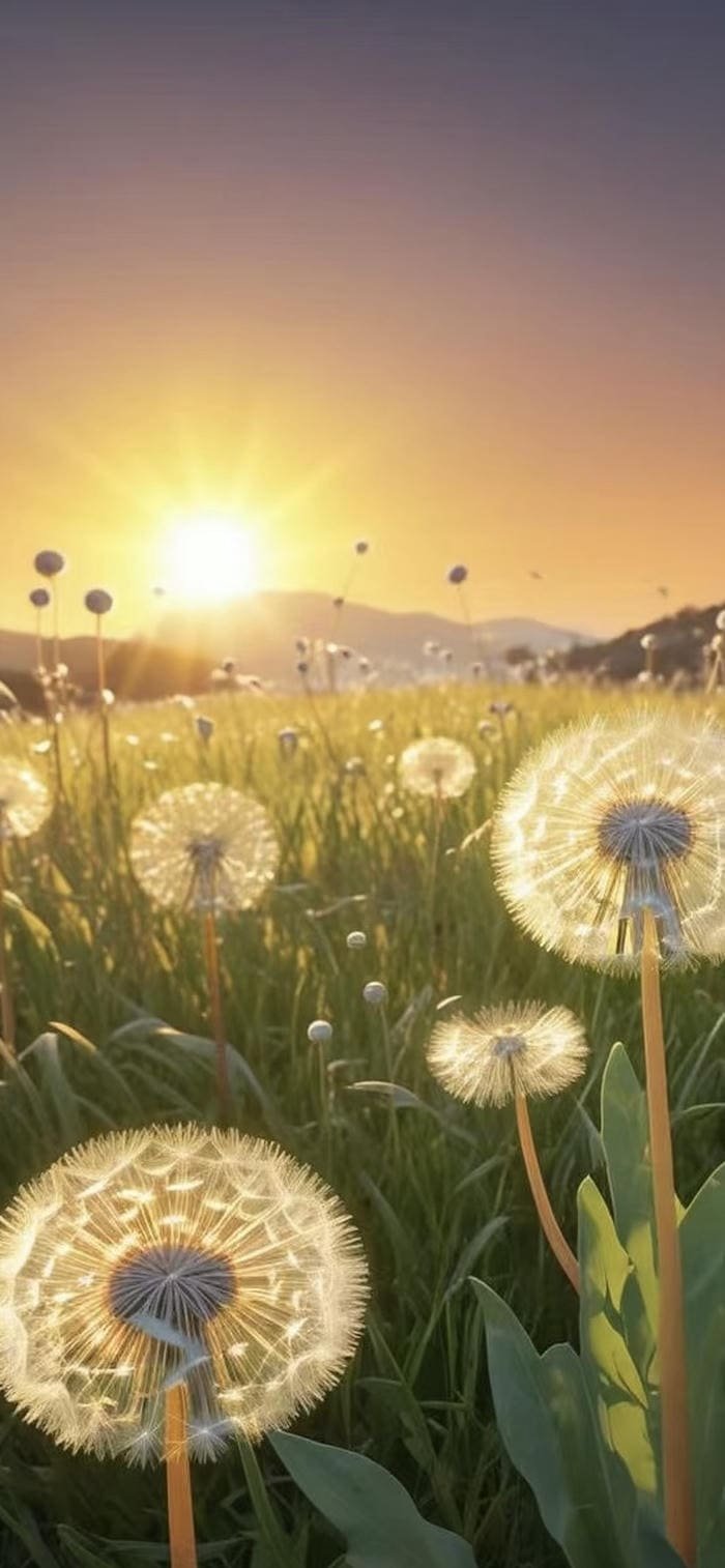 hình nền hoa bồ công anh nhẹ nhàng