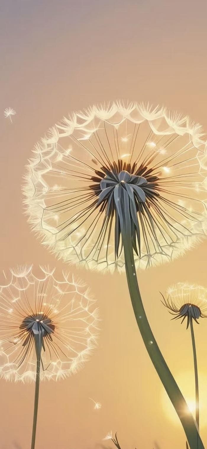 hình nền hoa bồ công anh phong cảnh