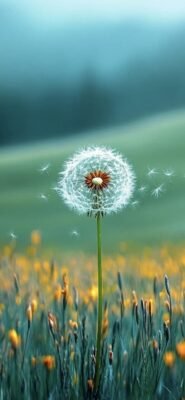 hình nền hoa bồ công anh vintage