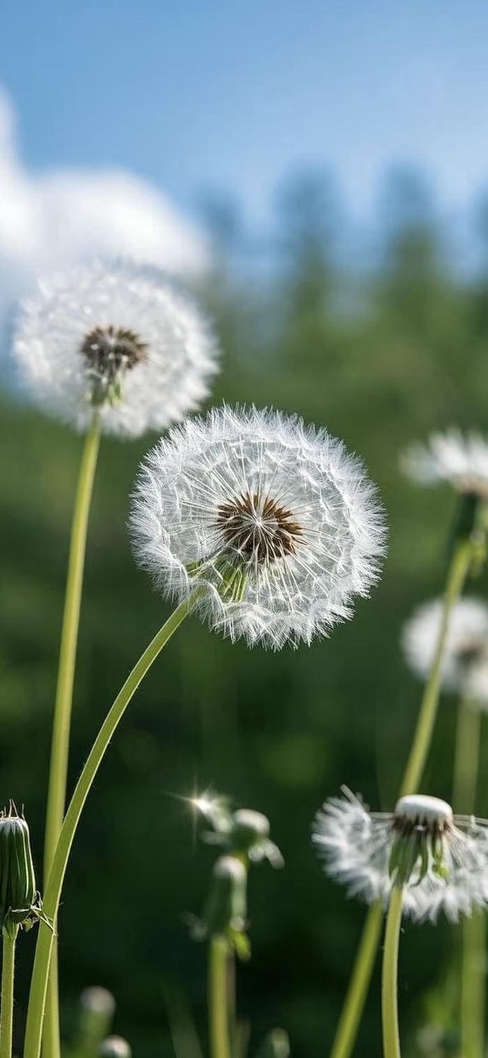 hình nền hoa bồ công anh yên bình