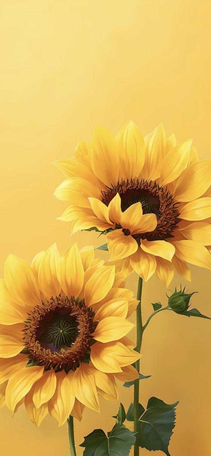 hình nền hoa hướng dương đơn giản