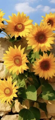 hình nền hoa hướng dương vibe mùa hè