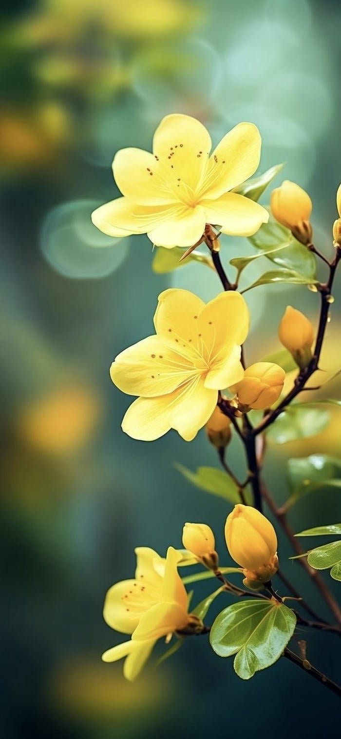 hình nền hoa mai vàng rực rỡ